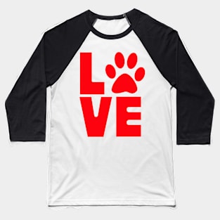 Love Dogs Baseball T-Shirt